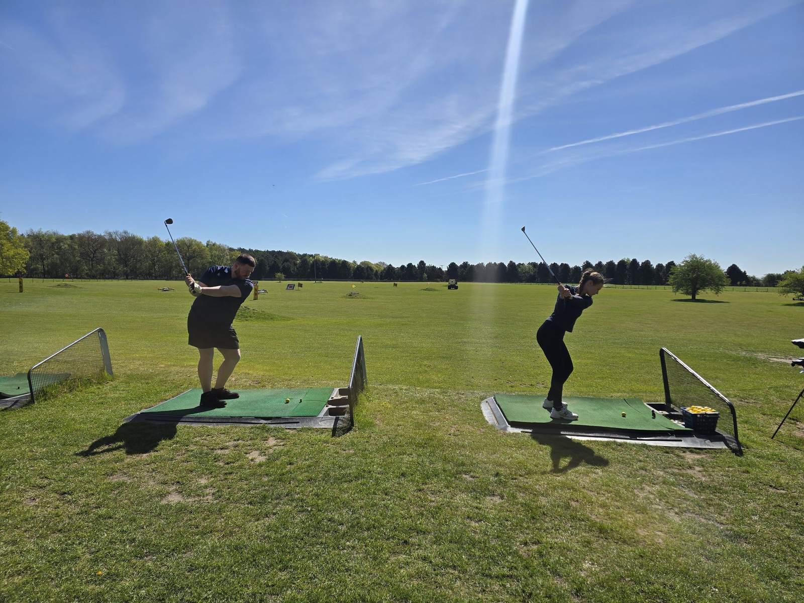 Golf lessons at a York driving range